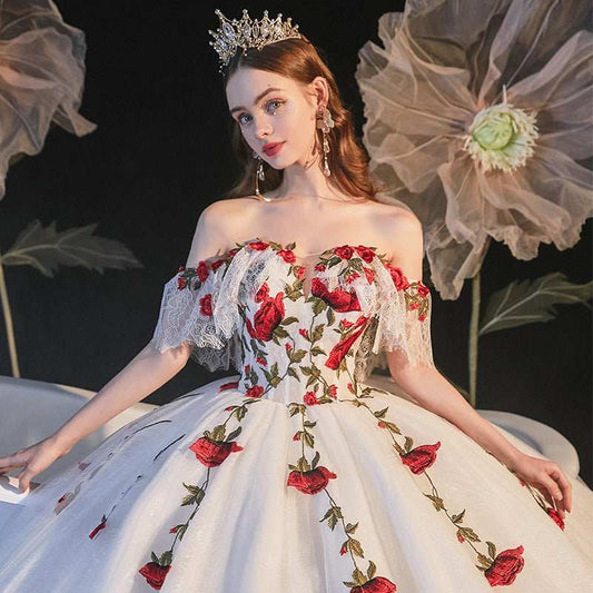 Temperament Bride Bra Trailing Mori Style Wedding Dress - AMIR BAGS INDIA PRIVATE LIMITED