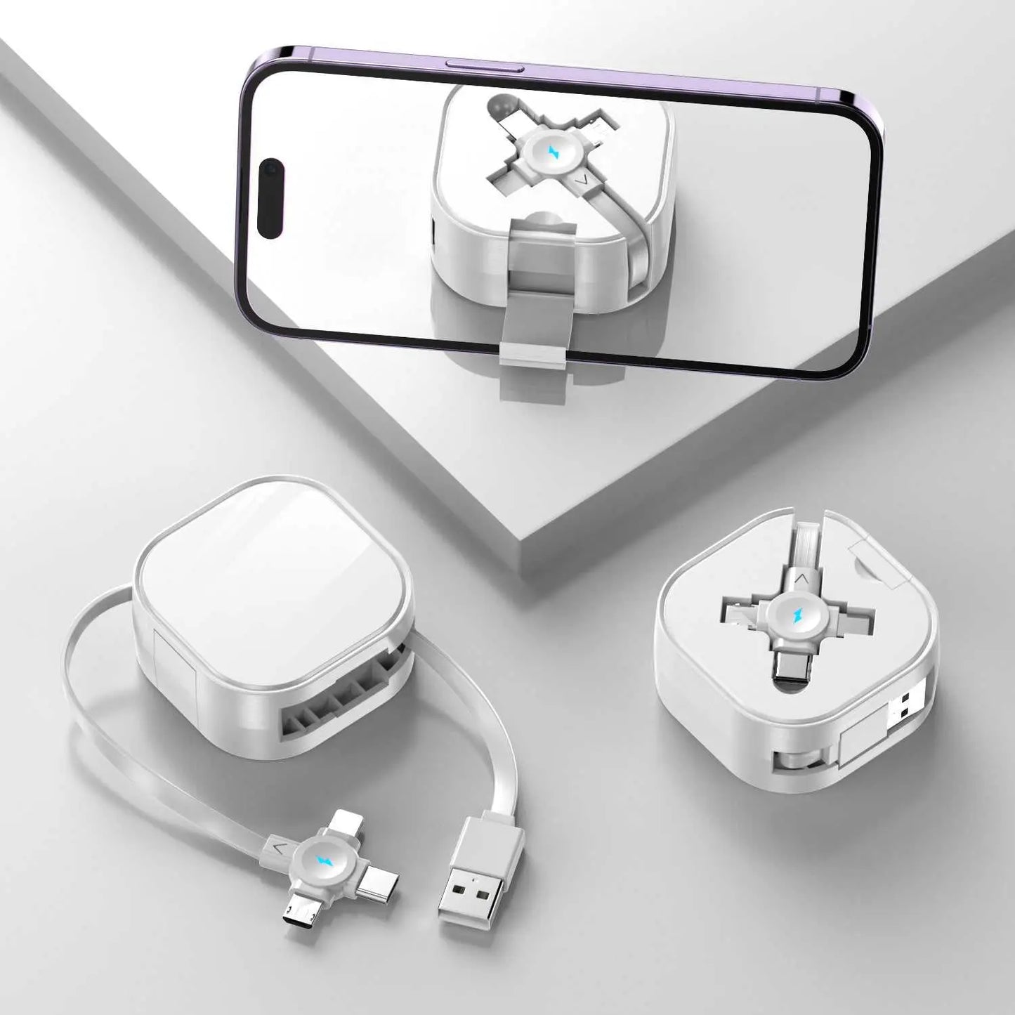 Three-in-one Bracket Telescopic Data CableProduct information:Features: fast chargeInterface: Mini USB,Lightning,Micro USB,TYPE-CLength: 1-2mMaterial: PC ABSColor classification: Black White Pink Yellow GreeDropshipmanAMIR BAGS INDIA PRIVATE LIMITEDnull
