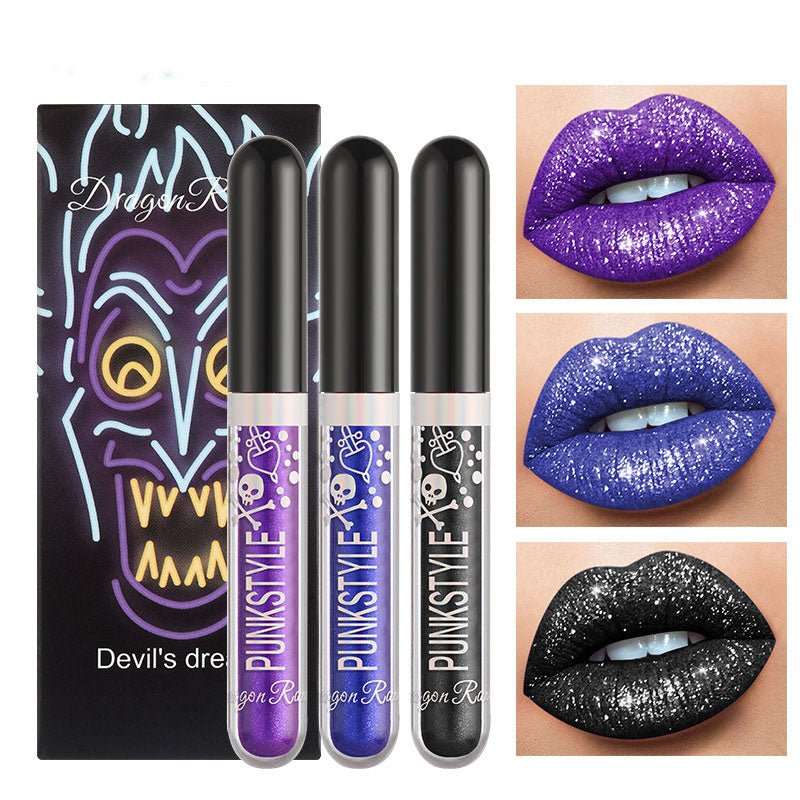 Three Sets Of Halloween Diamond Lip Gloss - AMIR BAGS INDIA PRIVATE LIMITED