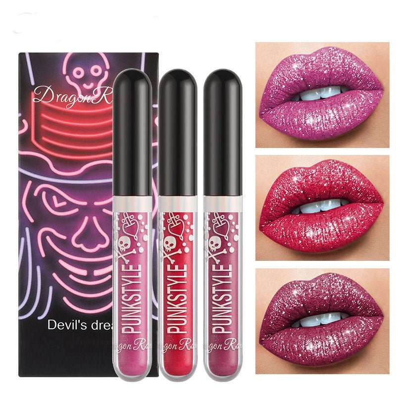 Three Sets Of Halloween Diamond Lip Gloss - AMIR BAGS INDIA PRIVATE LIMITED