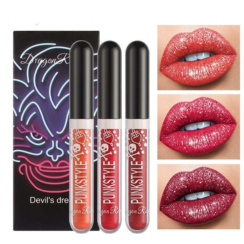 Three Sets Of Halloween Diamond Lip Gloss - AMIR BAGS INDIA PRIVATE LIMITED