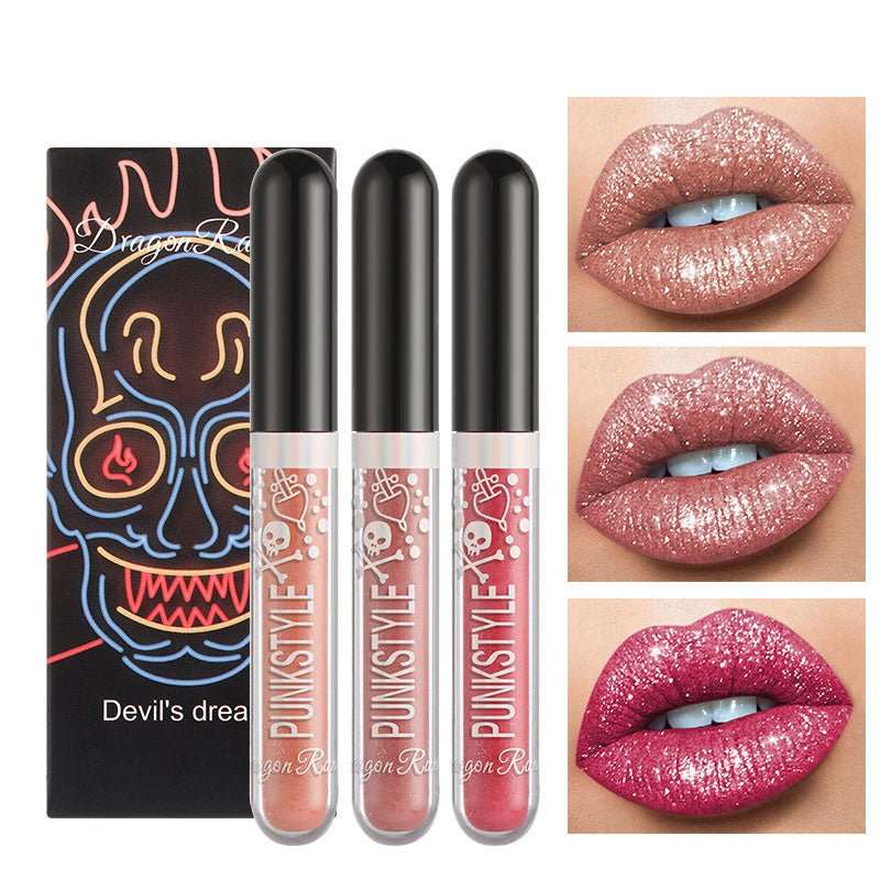 Three Sets Of Halloween Diamond Lip Gloss - AMIR BAGS INDIA PRIVATE LIMITED