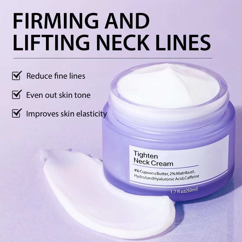 Tighten Lift Neck Cream Lightens Fine Lines Brightens Firms Nourishes Neck Cream Lightening Smoothing Moisturizer Neck Cream - AMIR BAGS INDIA PRIVATE LIMITED