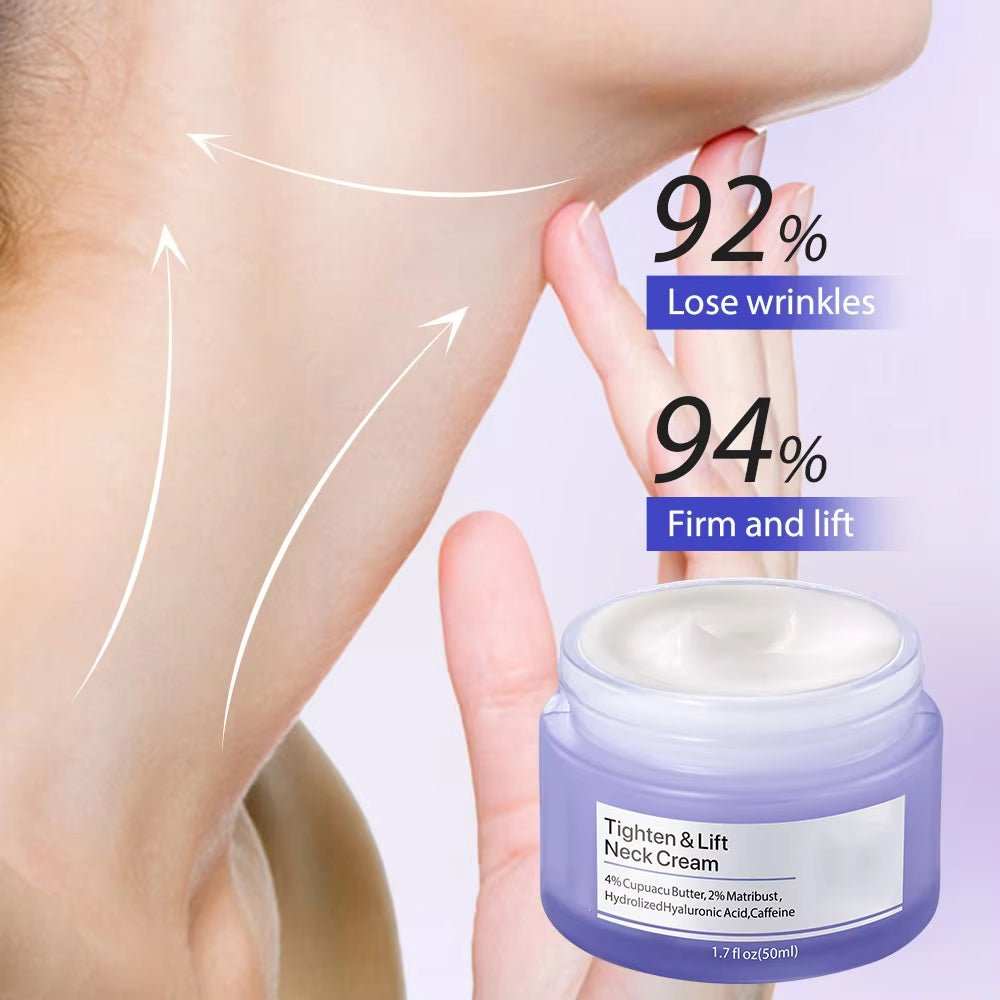 Tighten Lift Neck Cream Lightens Fine Lines Brightens Firms Nourishes Neck Cream Lightening Smoothing Moisturizer Neck Cream - AMIR BAGS INDIA PRIVATE LIMITED