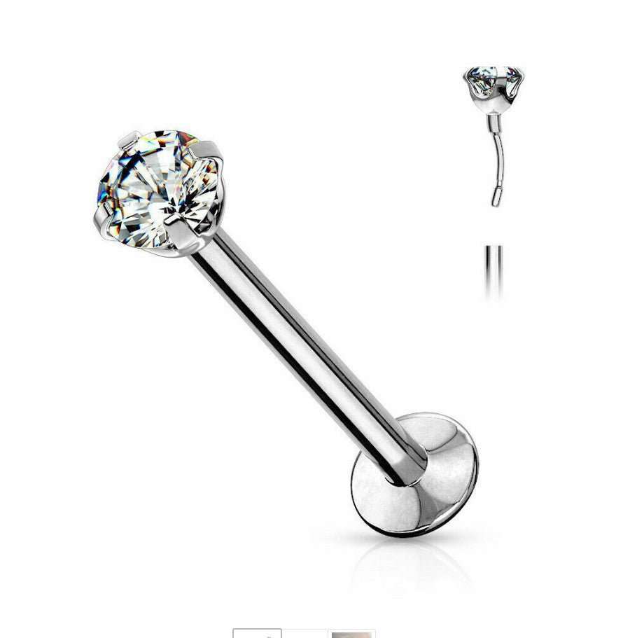 Titanium Steel Direct Plug - in European And American Shiny Zircon Labret - AMIR BAGS INDIA PRIVATE LIMITED