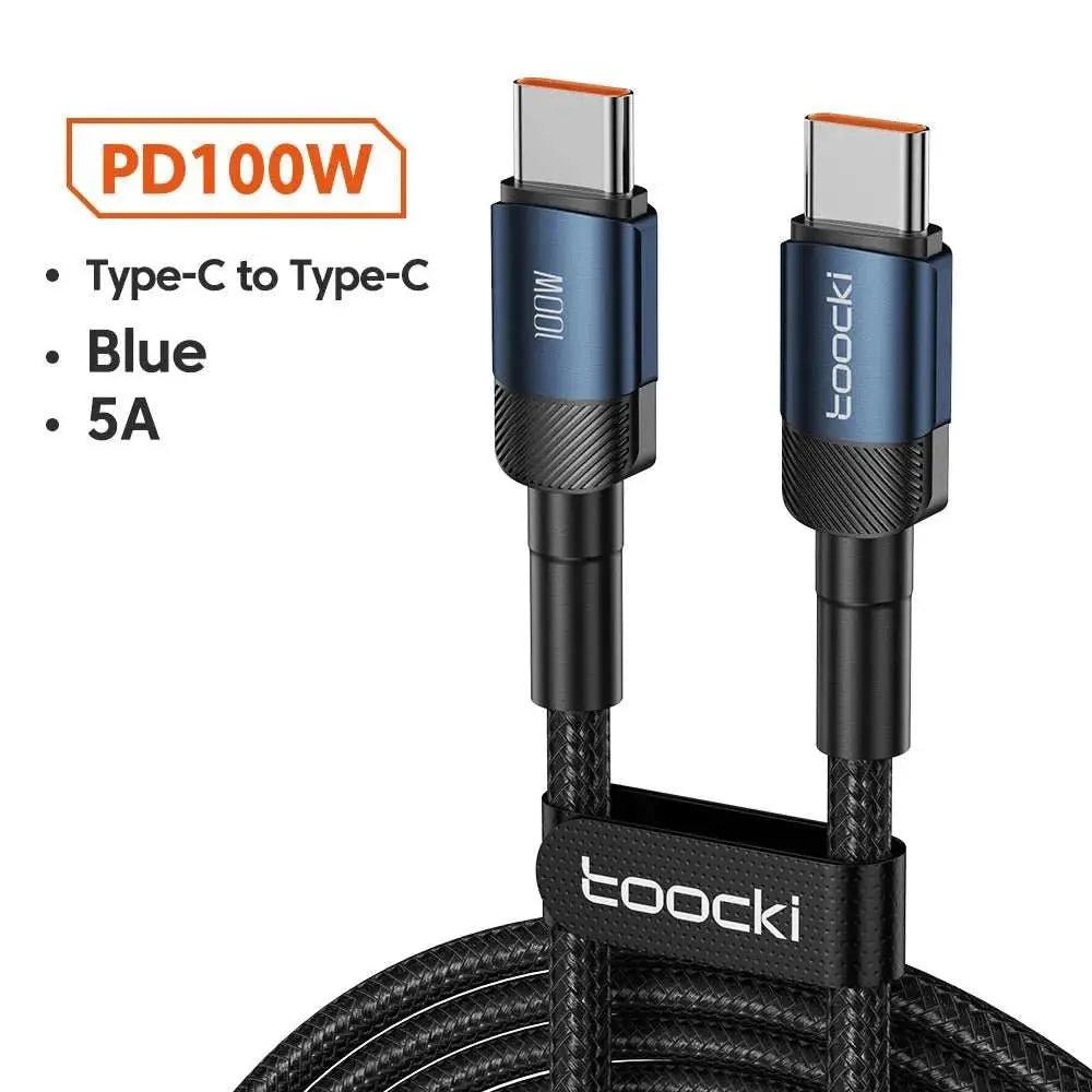 Toocki 100W Type C to USB C Cable PD 3.0 Quick Charge 4.0 Fast Chargin• Quick Charge 4.0 :Charges your device quickly and efficiently with the latest Quick Charge 4.0 technology.
• PD 3.0 :Provides stable and fast charging for your deAMIR BAGS INDIA PRIVATE LIMITEDAMIR BAGS INDIA PRIVATE LIMITEDnull
