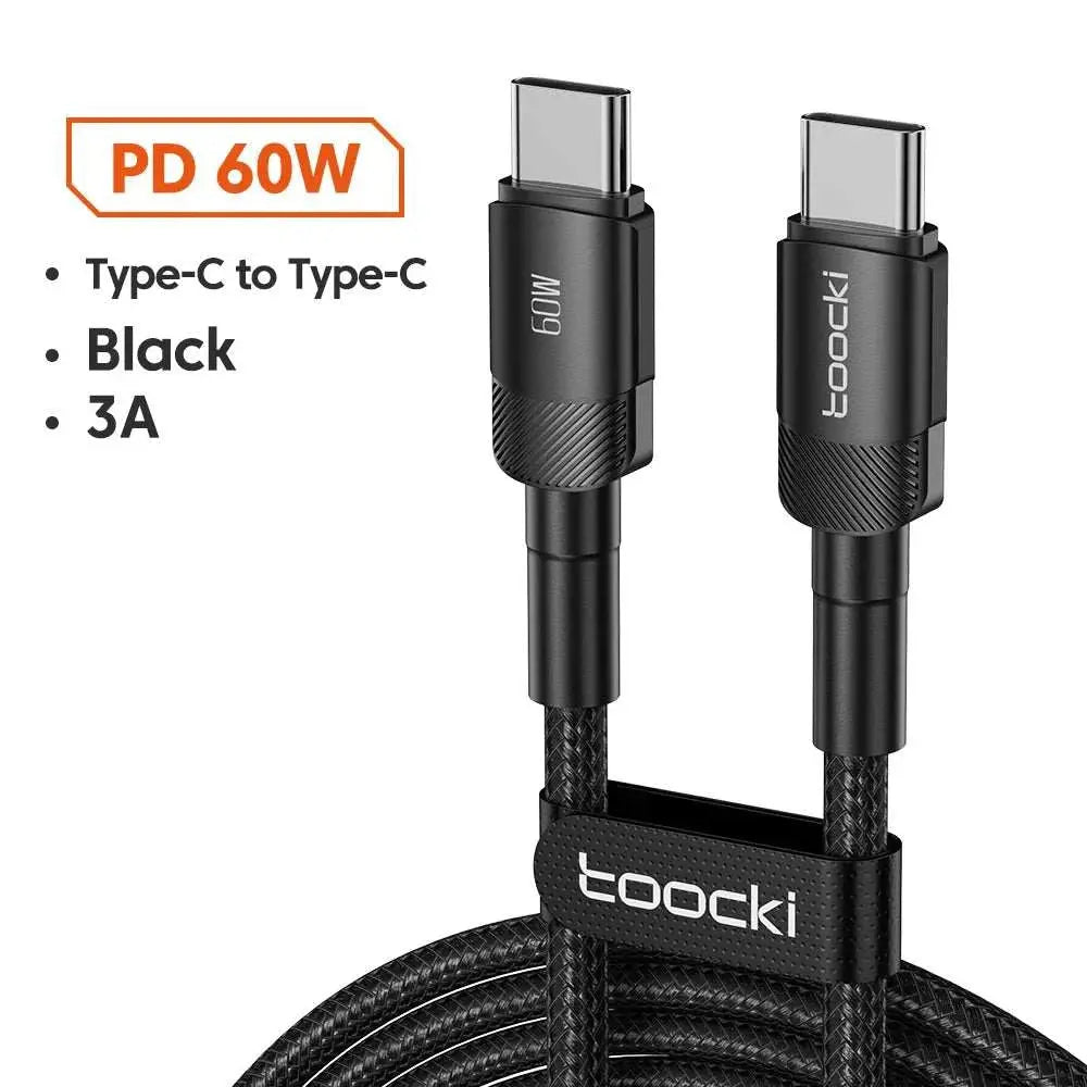 Toocki 100W Type C to USB C Cable PD 3.0 Quick Charge 4.0 Fast Chargin• Quick Charge 4.0 :Charges your device quickly and efficiently with the latest Quick Charge 4.0 technology.
• PD 3.0 :Provides stable and fast charging for your deAMIR BAGS INDIA PRIVATE LIMITEDAMIR BAGS INDIA PRIVATE LIMITEDnull