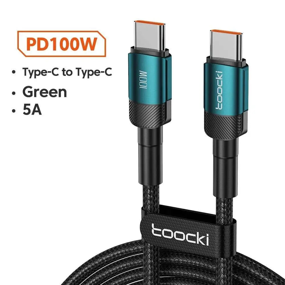 Toocki 100W Type C to USB C Cable PD 3.0 Quick Charge 4.0 Fast Chargin• Quick Charge 4.0 :Charges your device quickly and efficiently with the latest Quick Charge 4.0 technology.
• PD 3.0 :Provides stable and fast charging for your deAMIR BAGS INDIA PRIVATE LIMITEDAMIR BAGS INDIA PRIVATE LIMITEDnull