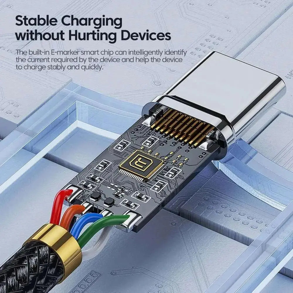 Toocki 100W Type C to USB C Cable PD 3.0 Quick Charge 4.0 Fast Chargin• Quick Charge 4.0 :Charges your device quickly and efficiently with the latest Quick Charge 4.0 technology.
• PD 3.0 :Provides stable and fast charging for your deAMIR BAGS INDIA PRIVATE LIMITEDAMIR BAGS INDIA PRIVATE LIMITEDnull