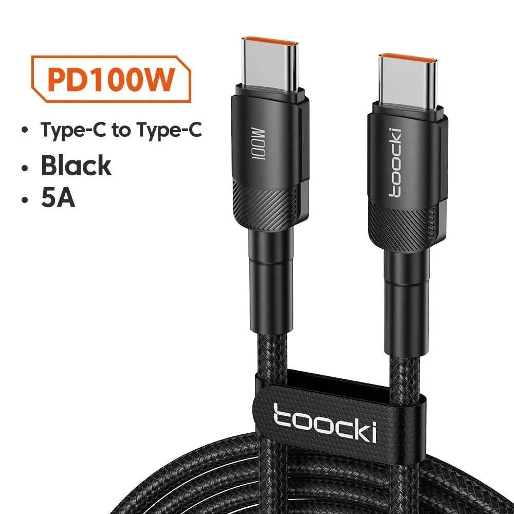 Toocki 100W Type C to USB C Cable PD 3.0 Quick Charge 4.0 Fast Chargin• Quick Charge 4.0 :Charges your device quickly and efficiently with the latest Quick Charge 4.0 technology.
• PD 3.0 :Provides stable and fast charging for your deAMIR BAGS INDIA PRIVATE LIMITEDAMIR BAGS INDIA PRIVATE LIMITEDnull