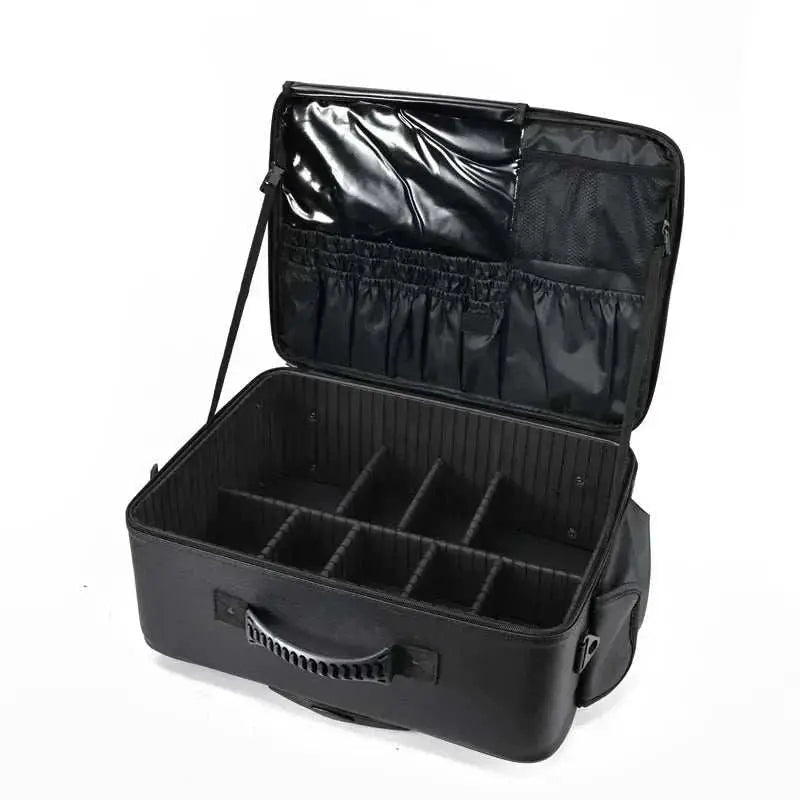 Travel Makeup Artist Bag Luggage Cosmetic Brush Storage with Wheels Beauty Tool Organizer Rolling Suitcase for Artists - AMIR BAGS INDIA PRIVATE LIMITED