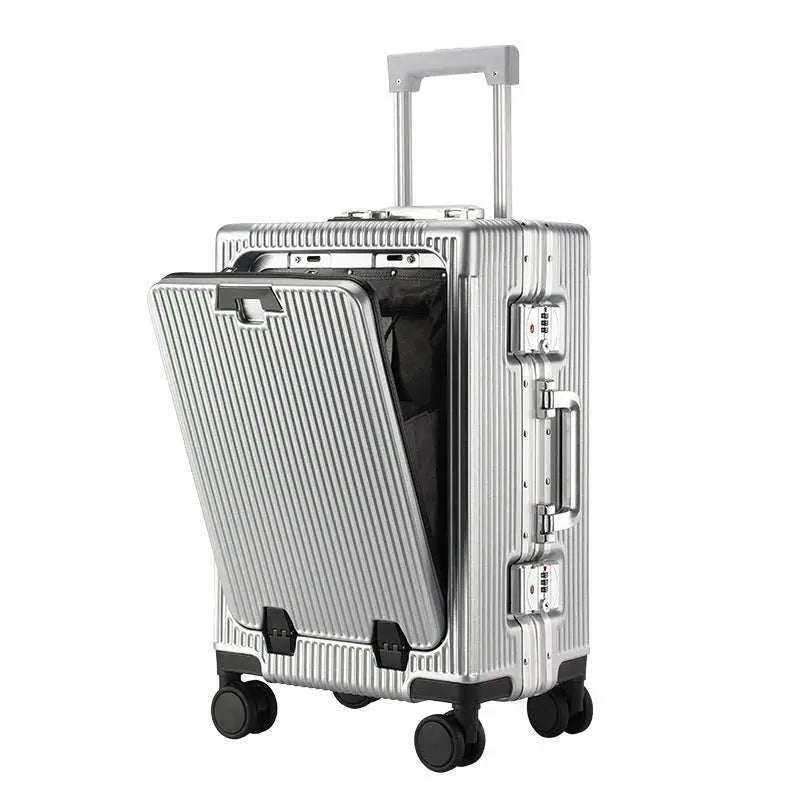 Trolley Aluminum Frame Large Capacity Front Opening Luggage - AMIR BAGS INDIA PRIVATE LIMITED