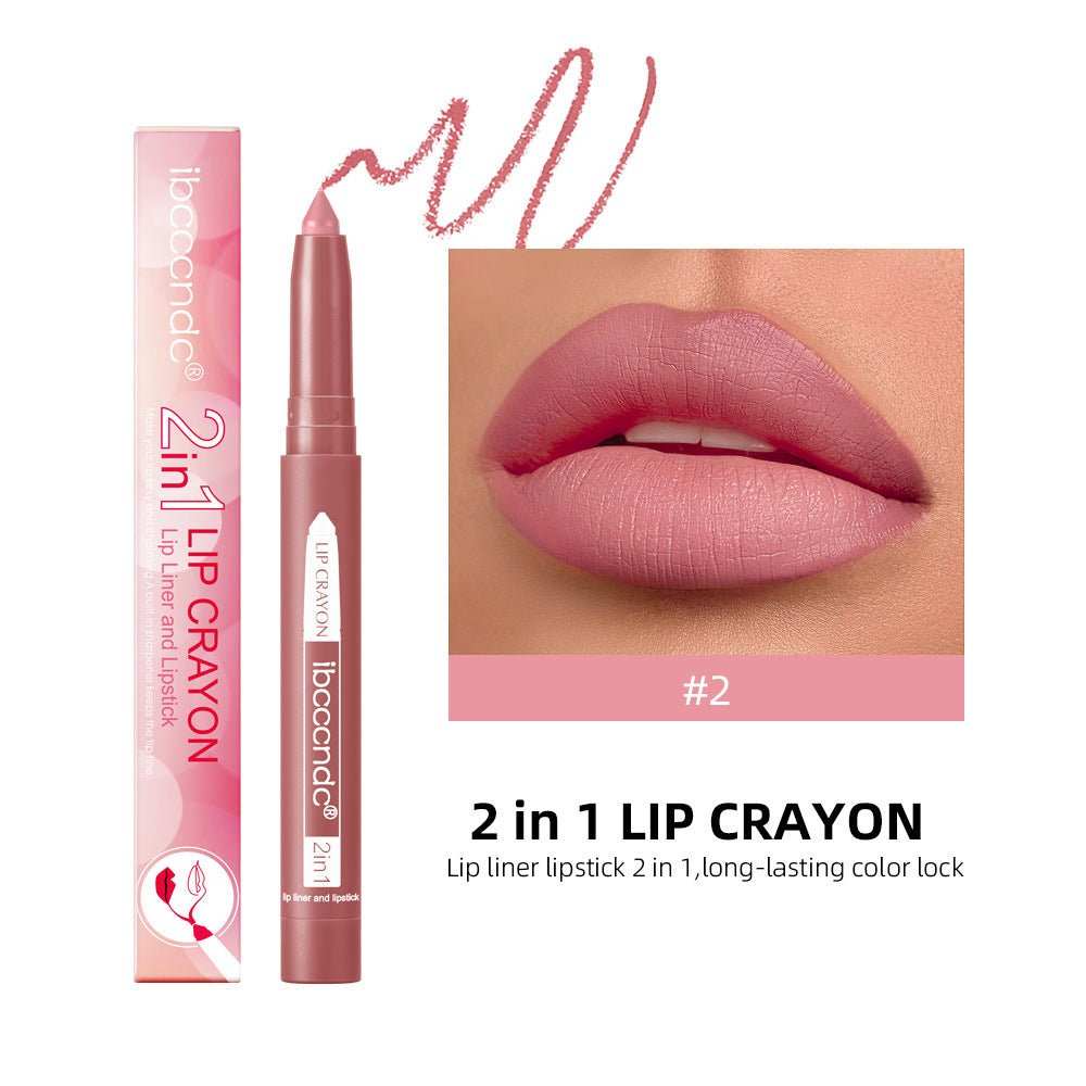 Two - in - one Lip Liner Long Lasting Waterproof Matte - AMIR BAGS INDIA PRIVATE LIMITED