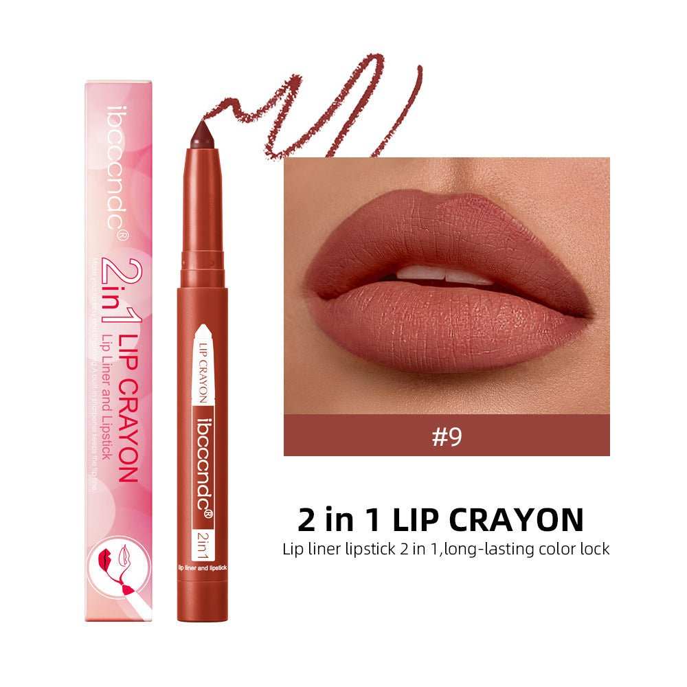Two - in - one Lip Liner Long Lasting Waterproof Matte - AMIR BAGS INDIA PRIVATE LIMITED