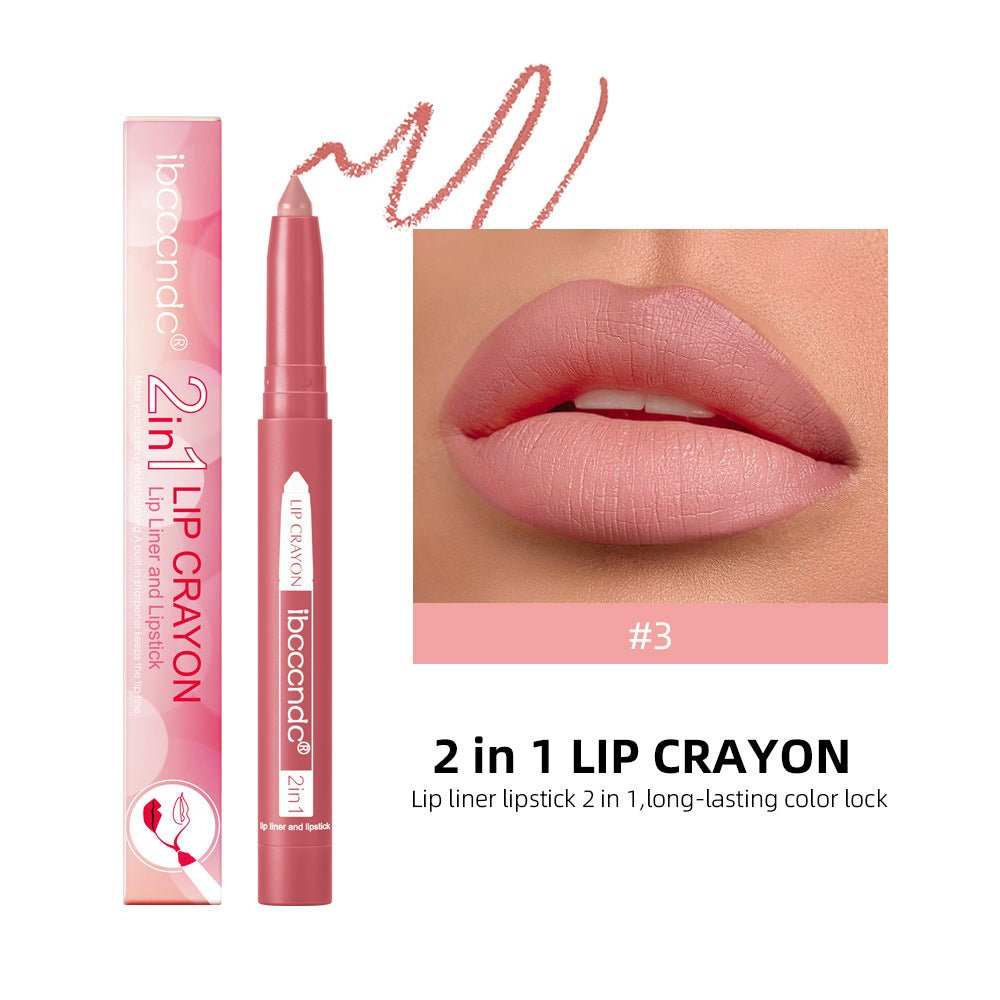 Two - in - one Lip Liner Long Lasting Waterproof Matte - AMIR BAGS INDIA PRIVATE LIMITED