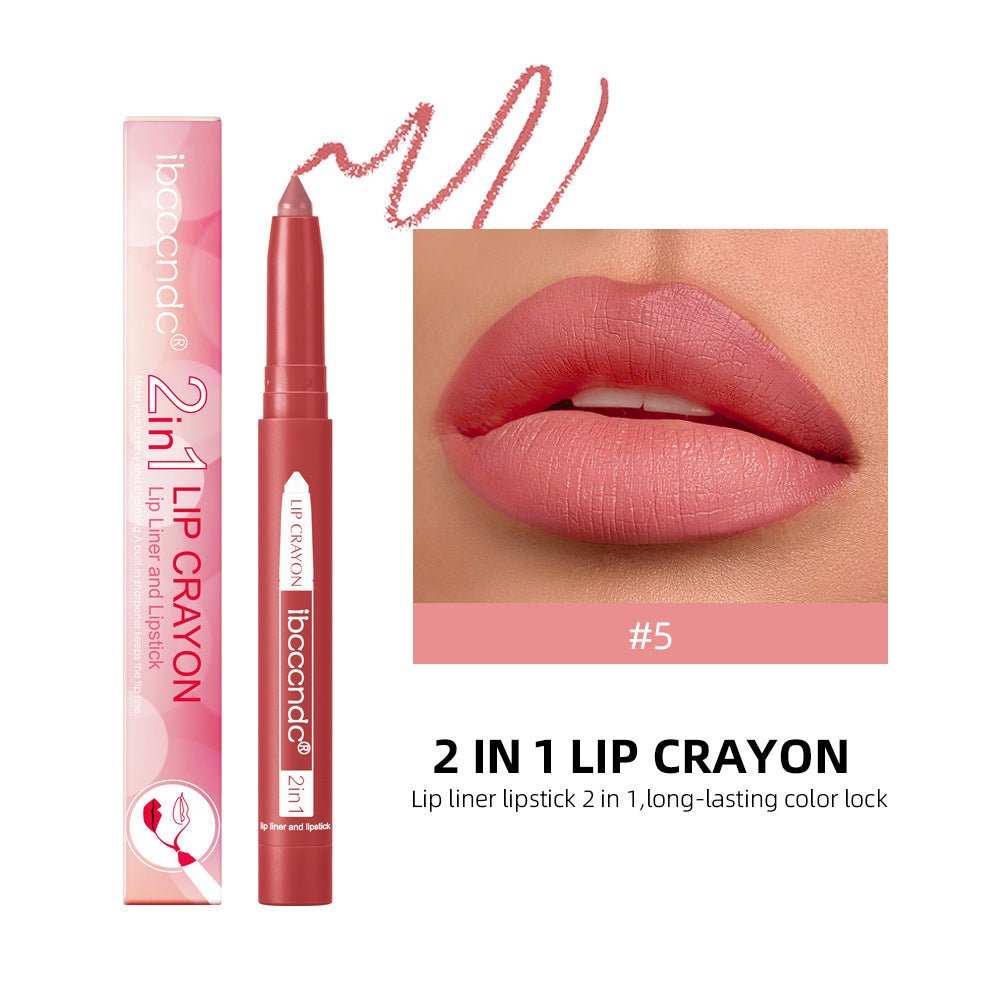 Two - in - one Lip Liner Long Lasting Waterproof Matte - AMIR BAGS INDIA PRIVATE LIMITED
