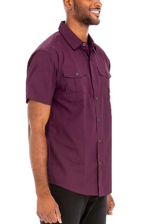 TWO POCKET BUTTON DOWN SHIRT M3555 - AMIR BAGS INDIA PRIVATE LIMITED
