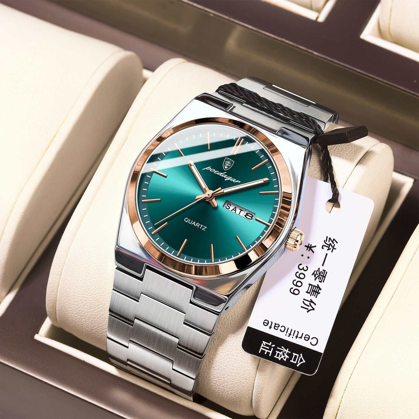 Ultra - thin Men's Watch Waterproof Luminous Quartz Watch - AMIR BAGS INDIA PRIVATE LIMITED