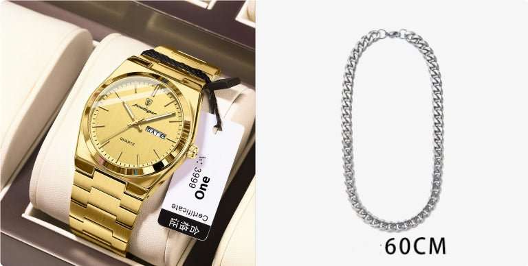 Ultra - thin Men's Watch Waterproof Luminous Quartz Watch - AMIR BAGS INDIA PRIVATE LIMITED