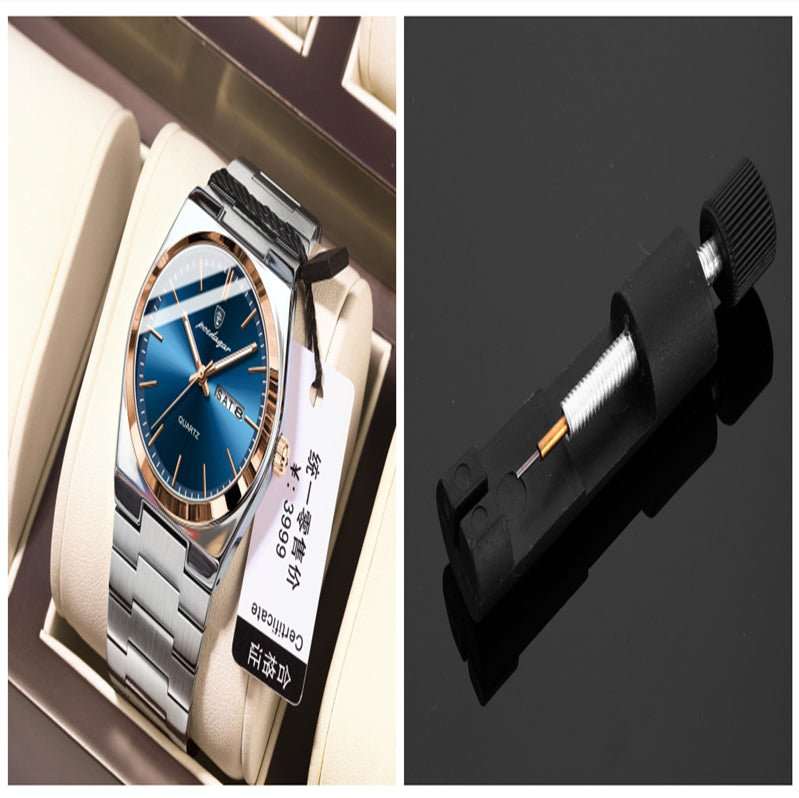 Ultra - thin Men's Watch Waterproof Luminous Quartz Watch - AMIR BAGS INDIA PRIVATE LIMITED