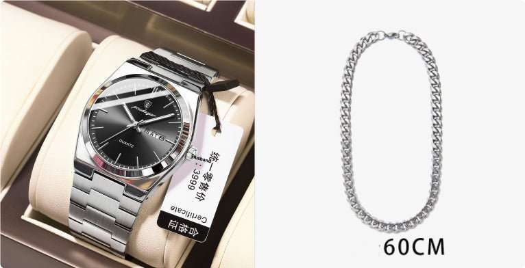 Ultra - thin Men's Watch Waterproof Luminous Quartz Watch - AMIR BAGS INDIA PRIVATE LIMITED