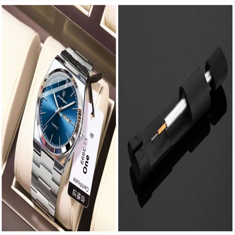 Ultra - thin Men's Watch Waterproof Luminous Quartz Watch - AMIR BAGS INDIA PRIVATE LIMITED