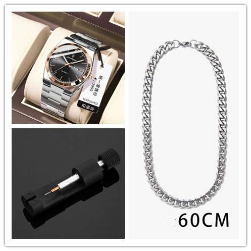 Ultra - thin Men's Watch Waterproof Luminous Quartz Watch - AMIR BAGS INDIA PRIVATE LIMITED
