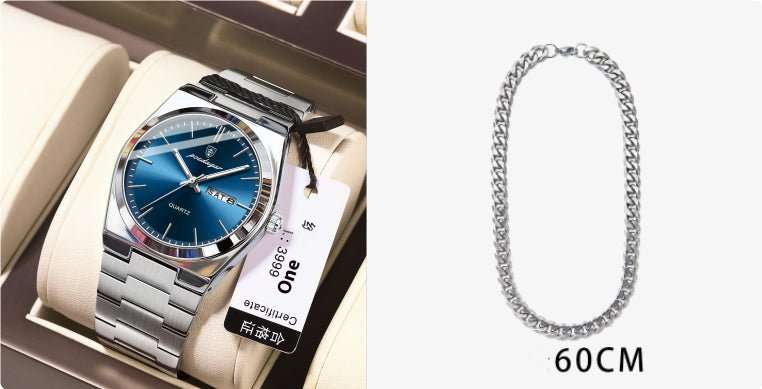Ultra - thin Men's Watch Waterproof Luminous Quartz Watch - AMIR BAGS INDIA PRIVATE LIMITED