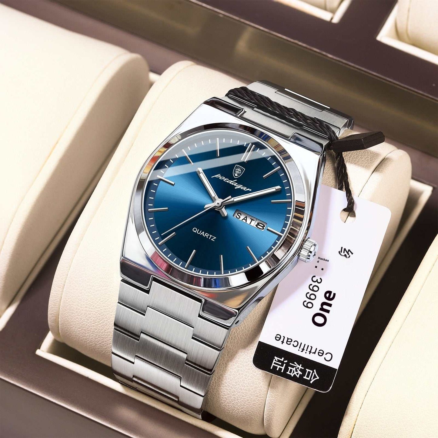 Ultra - thin Men's Watch Waterproof Luminous Quartz Watch - AMIR BAGS INDIA PRIVATE LIMITED