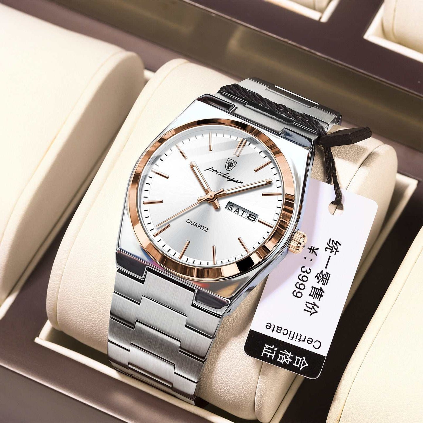 Ultra - thin Men's Watch Waterproof Luminous Quartz Watch - AMIR BAGS INDIA PRIVATE LIMITED