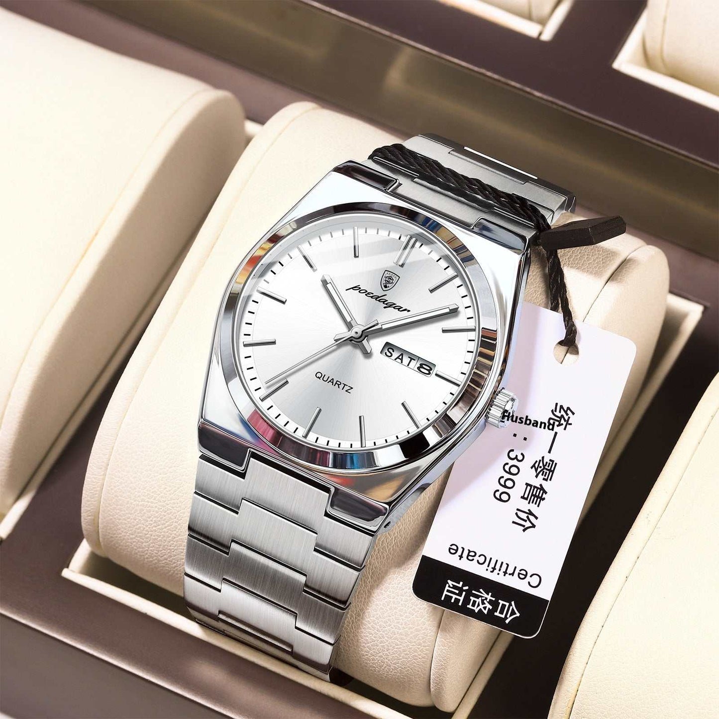 Ultra - thin Men's Watch Waterproof Luminous Quartz Watch - AMIR BAGS INDIA PRIVATE LIMITED