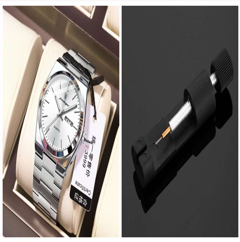 Ultra - thin Men's Watch Waterproof Luminous Quartz Watch - AMIR BAGS INDIA PRIVATE LIMITED