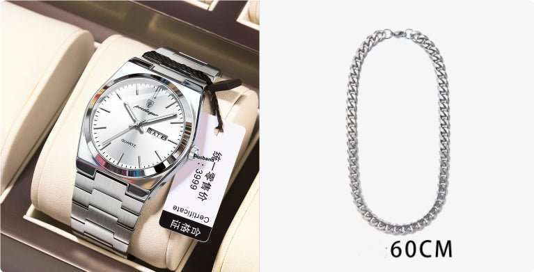 Ultra - thin Men's Watch Waterproof Luminous Quartz Watch - AMIR BAGS INDIA PRIVATE LIMITED