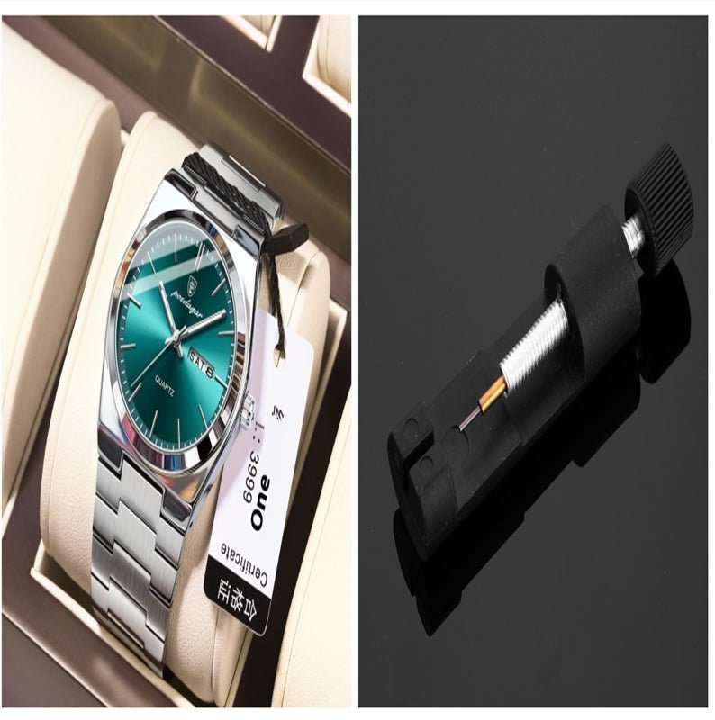 Ultra - thin Men's Watch Waterproof Luminous Quartz Watch - AMIR BAGS INDIA PRIVATE LIMITED