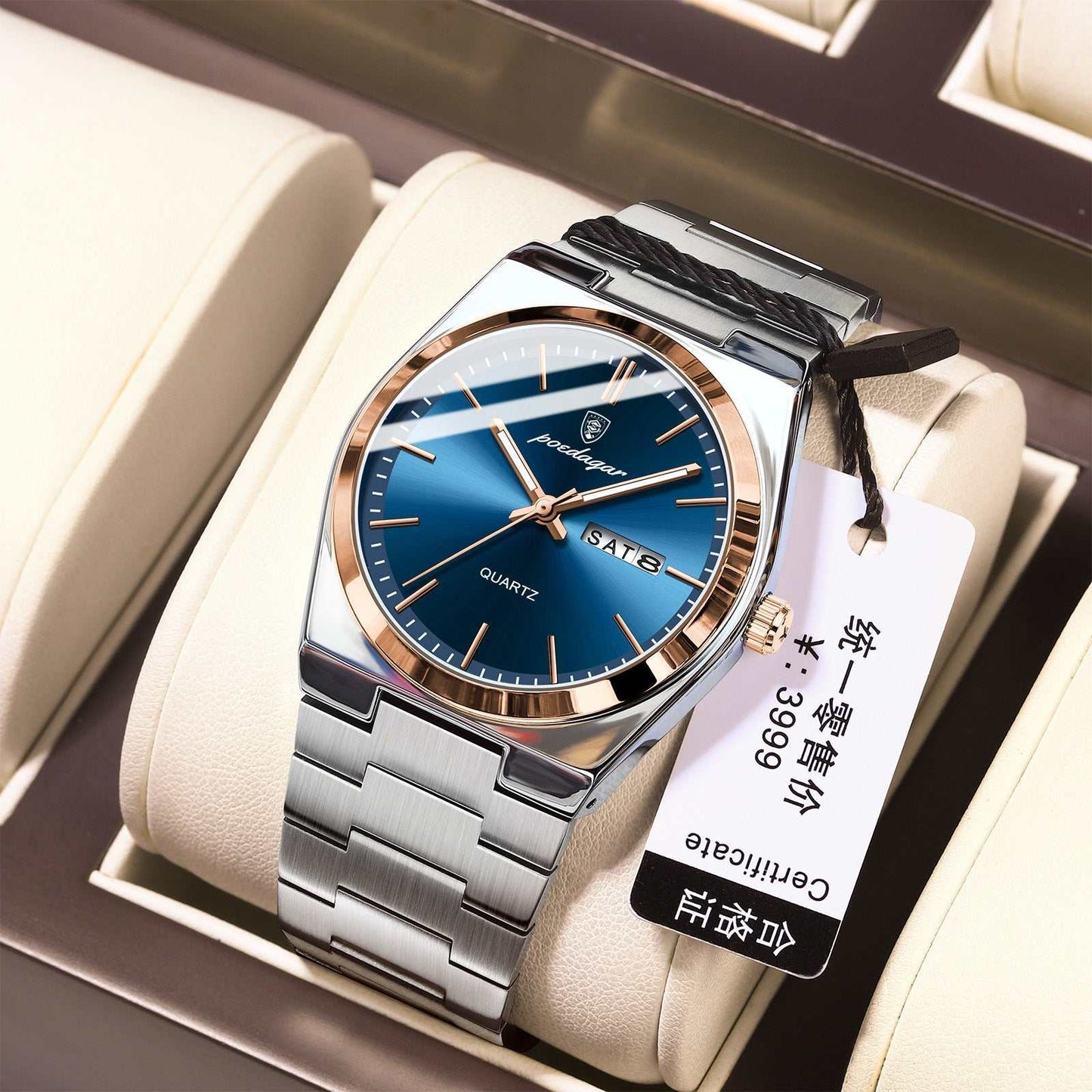 Ultra - thin Men's Watch Waterproof Luminous Quartz Watch - AMIR BAGS INDIA PRIVATE LIMITED