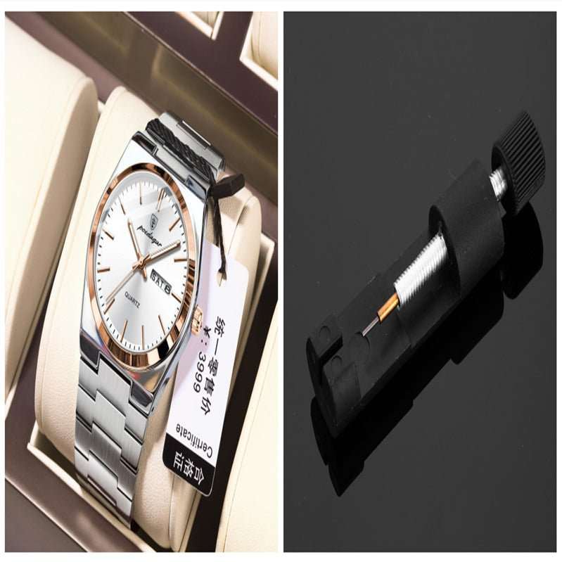 Ultra - thin Men's Watch Waterproof Luminous Quartz Watch - AMIR BAGS INDIA PRIVATE LIMITED