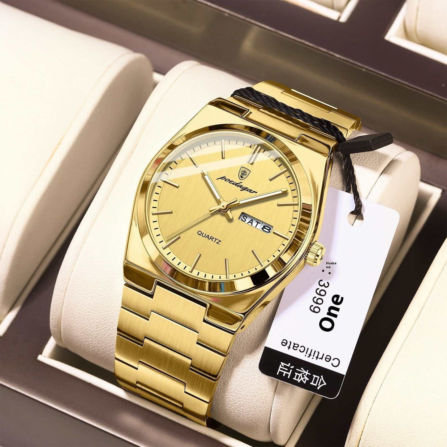 Ultra - thin Men's Watch Waterproof Luminous Quartz Watch - AMIR BAGS INDIA PRIVATE LIMITED
