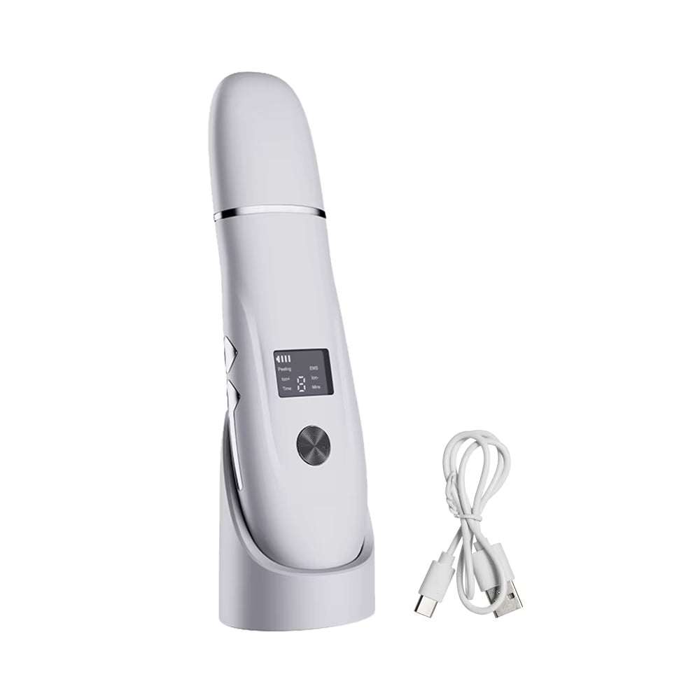 Ultrasonic Face Scrubber Facial Peeling Skin Scrubber Deep Facial Cleaning Spatula Acne Pore Ultrasonic Scrubber Facial Cleanser - AMIR BAGS INDIA PRIVATE LIMITED