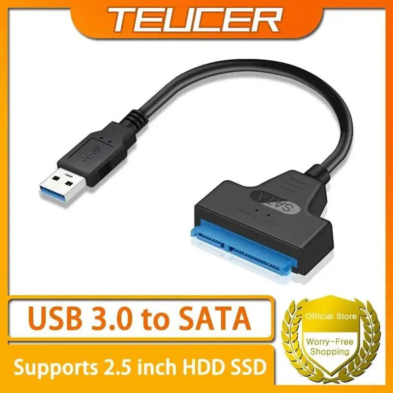 USB 3.0 TO SATA 2.5 Inch SSD HDD Hard Drive Adapter For Laptop Desktop Computer Sata to USB Hard Drive Expansion Adapter - AMIR BAGS INDIA PRIVATE LIMITED