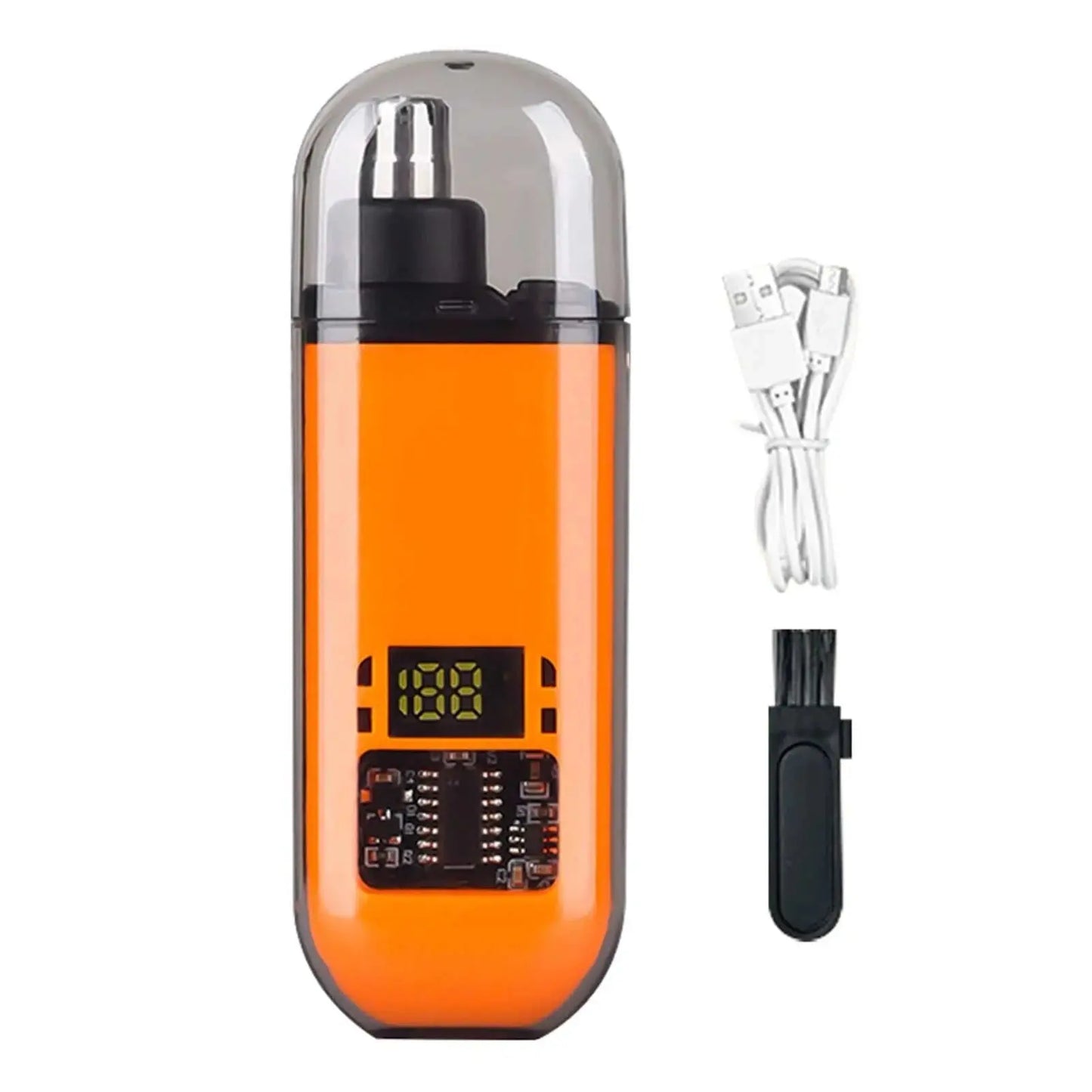 USB Rechargeable Nose & Ear Hair Trimmer for Men, Portable Mini Compact Design with Fast Charge, Electric Grooming Kit - AMIR BAGS INDIA PRIVATE LIMITED