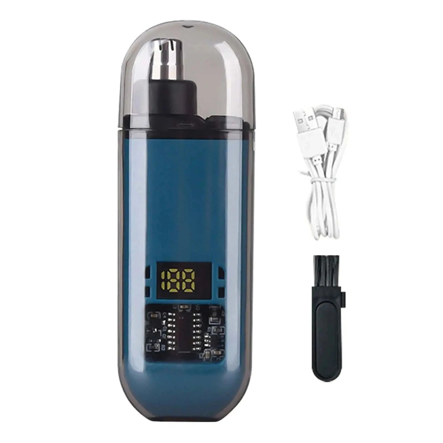 USB Rechargeable Nose & Ear Hair Trimmer for Men, Portable Mini Compact Design with Fast Charge, Electric Grooming Kit - AMIR BAGS INDIA PRIVATE LIMITED