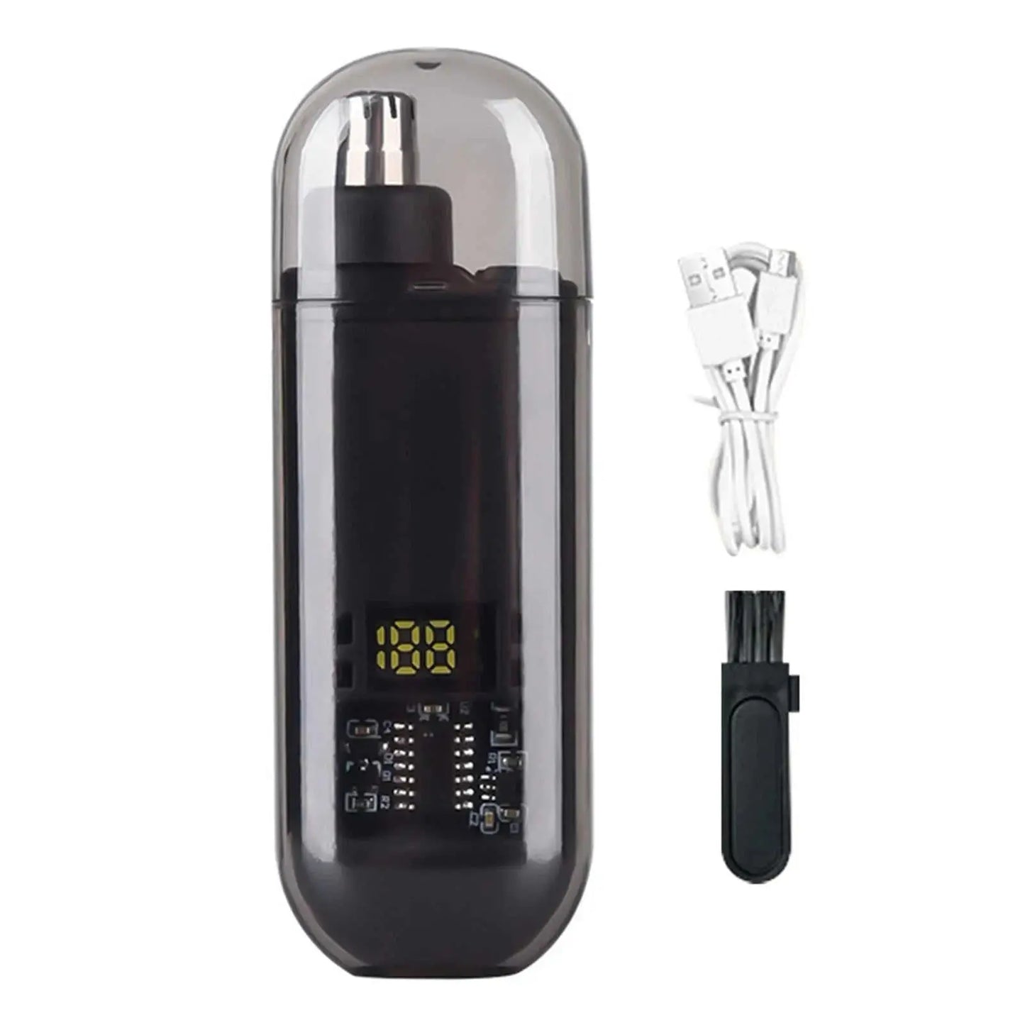 USB Rechargeable Nose & Ear Hair Trimmer for Men, Portable Mini Compact Design with Fast Charge, Electric Grooming Kit - AMIR BAGS INDIA PRIVATE LIMITED