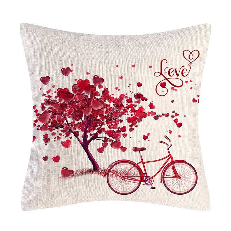 Valentine's Day Linen Pillowcase Holiday Gift - AMIR BAGS INDIA PRIVATE LIMITED