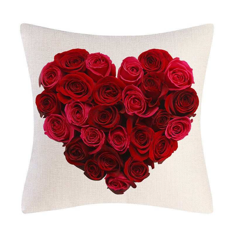 Valentine's Day Linen Pillowcase Holiday Gift - AMIR BAGS INDIA PRIVATE LIMITED