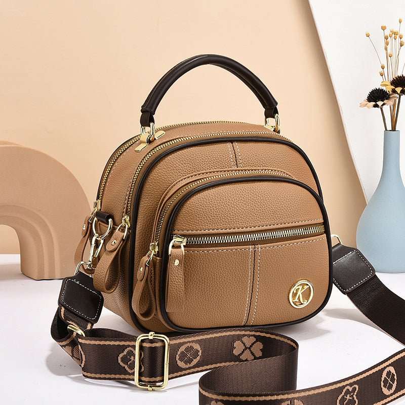 Versatile Crossbody Bag For Women Multi - zipper Design Shoulder Bags With Portable Fashion Handbags Small Square Bag - AMIR BAGS INDIA PRIVATE LIMITED