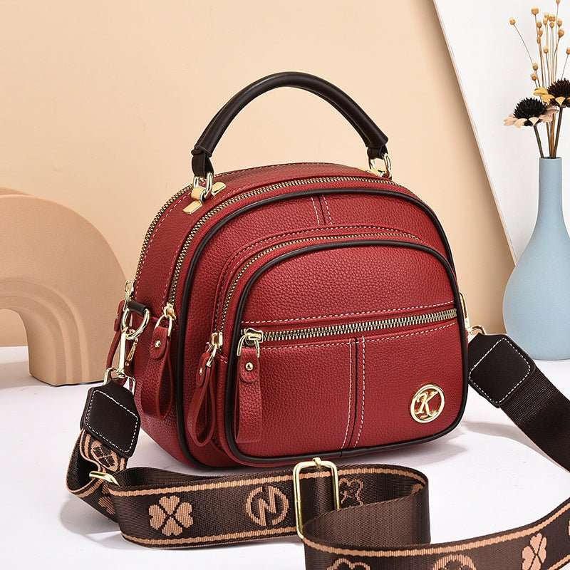 Versatile Crossbody Bag For Women Multi - zipper Design Shoulder Bags With Portable Fashion Handbags Small Square Bag - AMIR BAGS INDIA PRIVATE LIMITED
