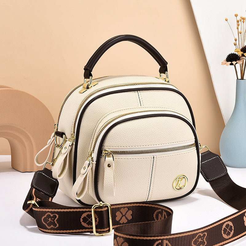 Versatile Crossbody Bag For Women Multi - zipper Design Shoulder Bags With Portable Fashion Handbags Small Square Bag - AMIR BAGS INDIA PRIVATE LIMITED