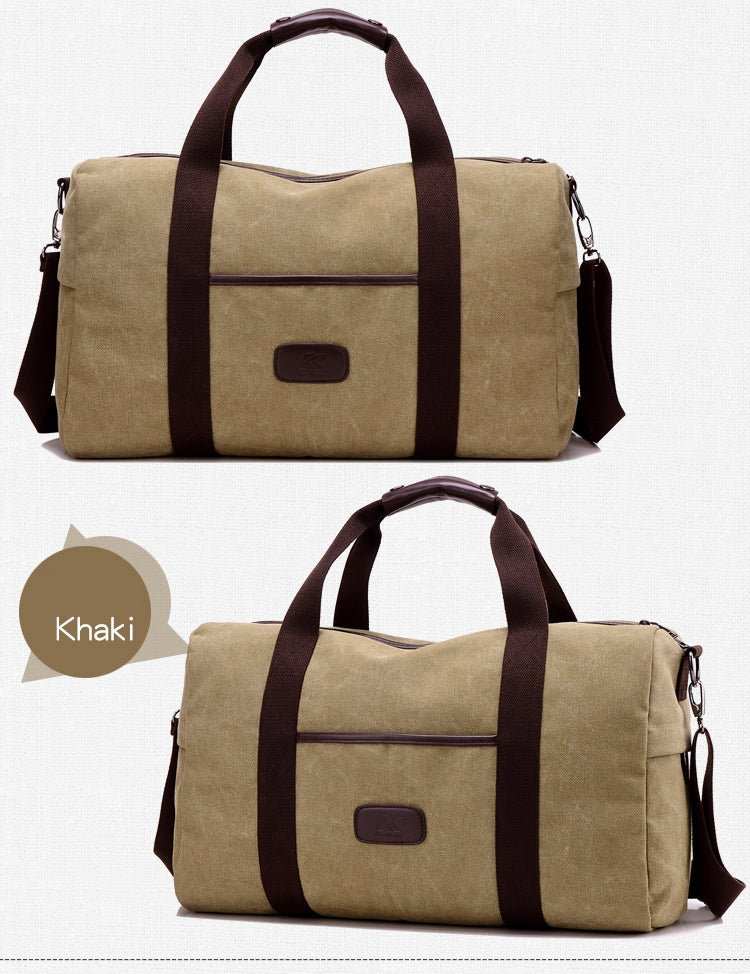 Vintage Men Canvas handbag High Quality Travel Bags Large Capacity Women Luggage Travel Duffle Bags - AMIR BAGS INDIA PRIVATE LIMITED
