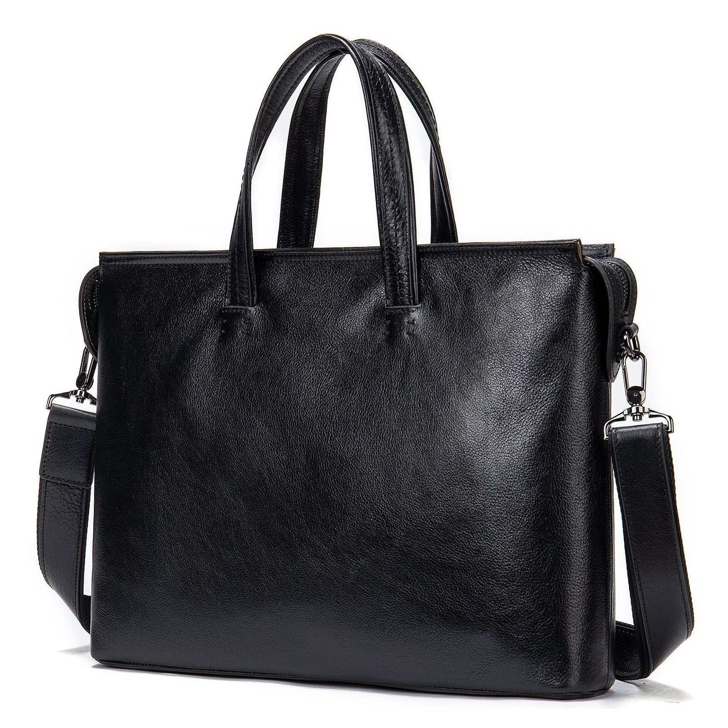 Vintage Men's Leather Briefcase Fashionable Business 14 Inch Computer Handbag - AMIR BAGS INDIA PRIVATE LIMITED