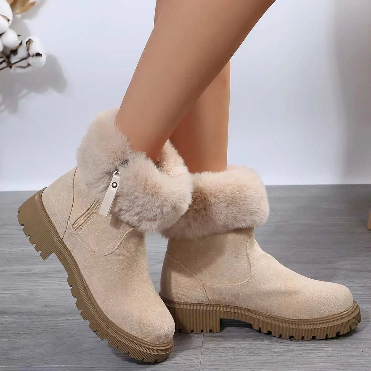 Warm Plush Boots Winter Fashion Side-Zipper Snow Boot For Women OutdooOverview:Unique design, stylish and beautiful.Good material, comfortable feet.A variety of colors, any choice.Specification:Function: Anti slip, Warm, Wear resistantDropshipmanAMIR BAGS INDIA PRIVATE LIMITEDnull